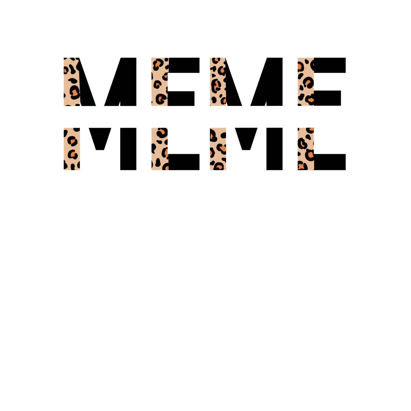 MeMe Cheetah Split Design Transfer