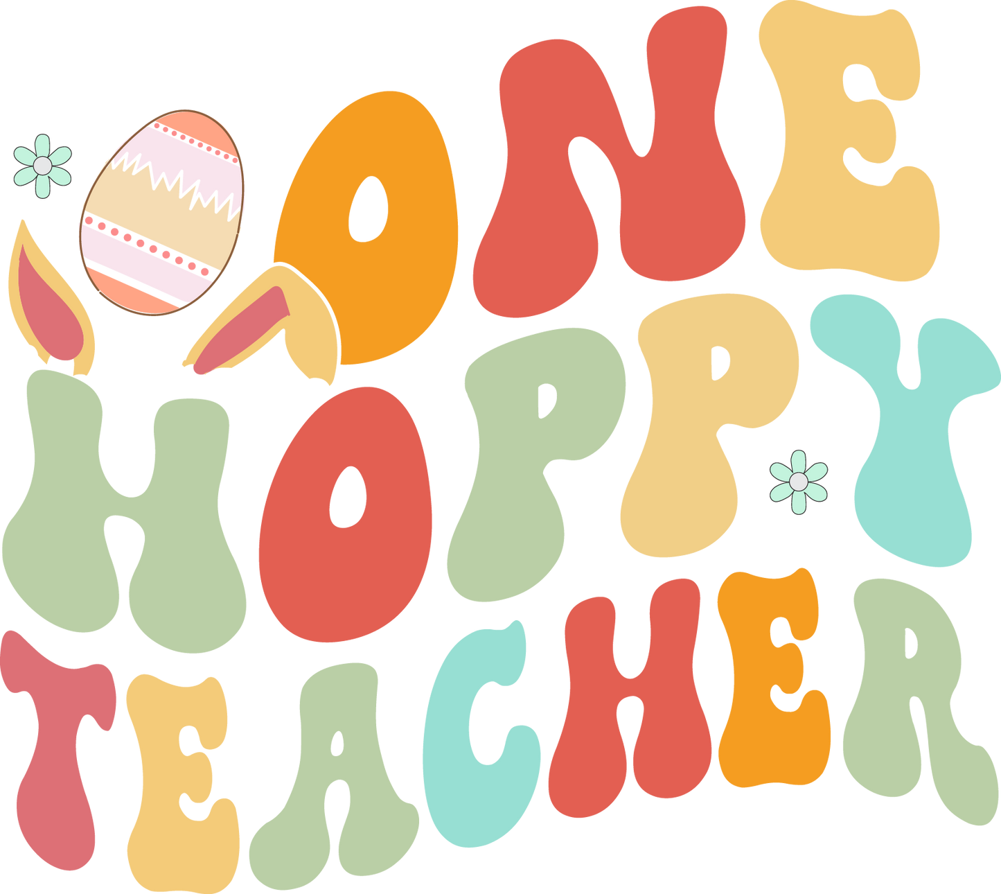 One Hoppy Teacher Design Transfer