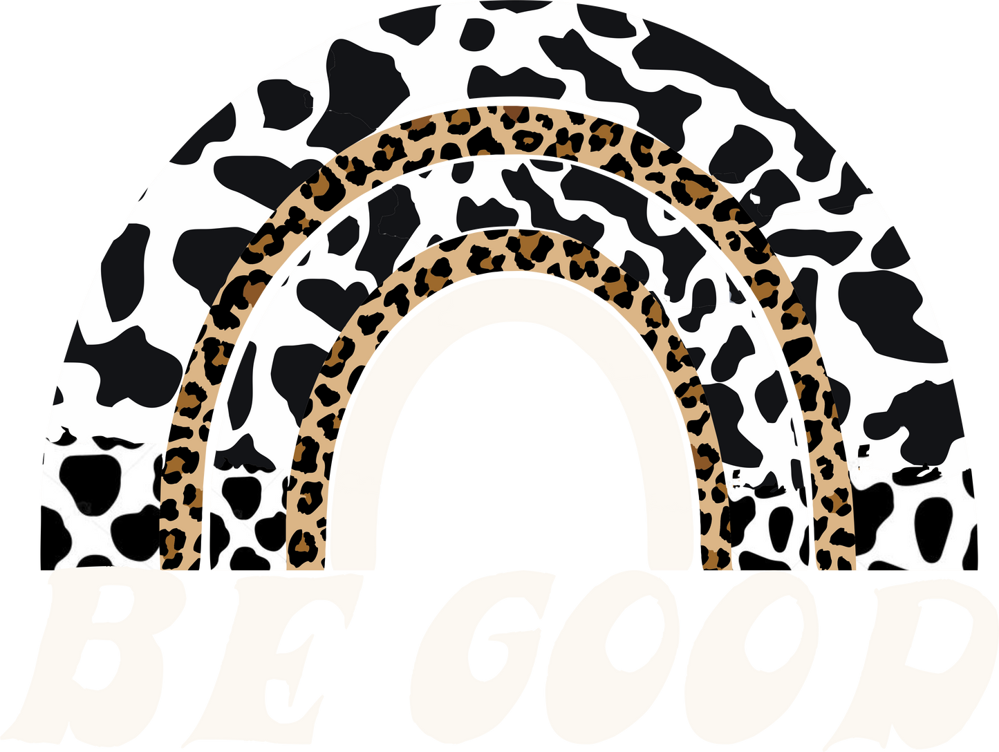 Be Good Cow RainbowDesign Transfer