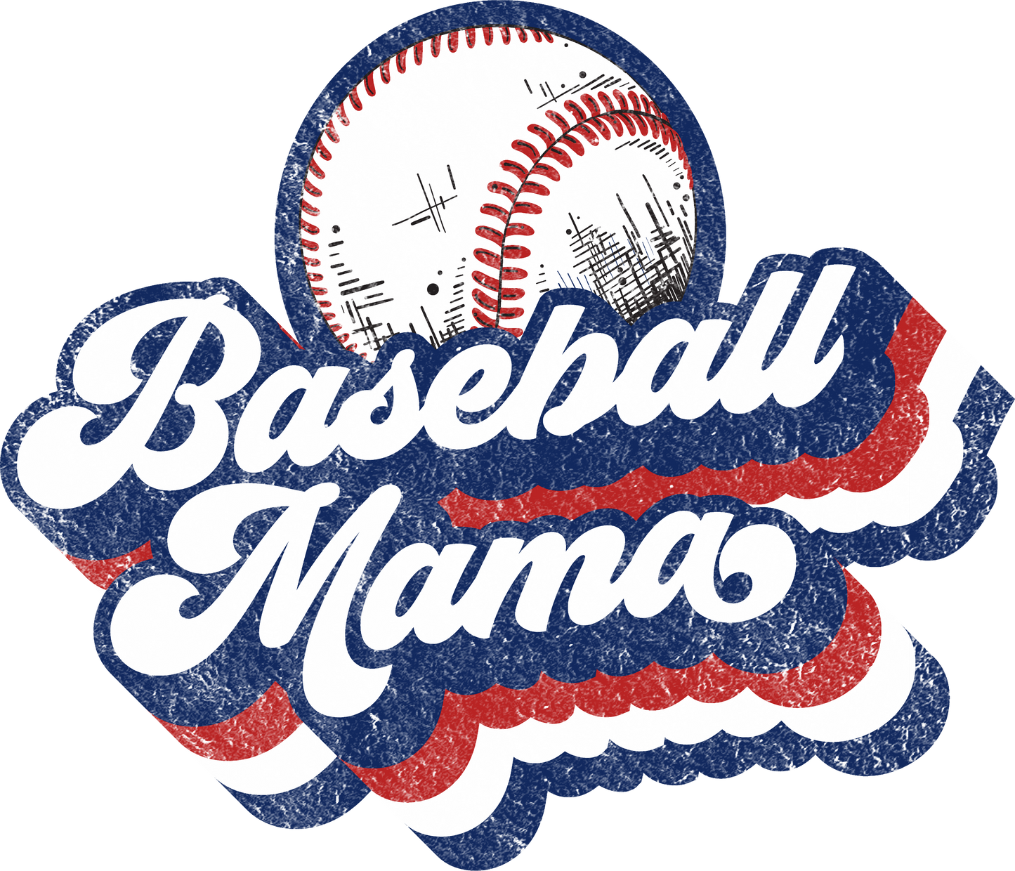 Vintage Baseball Mama