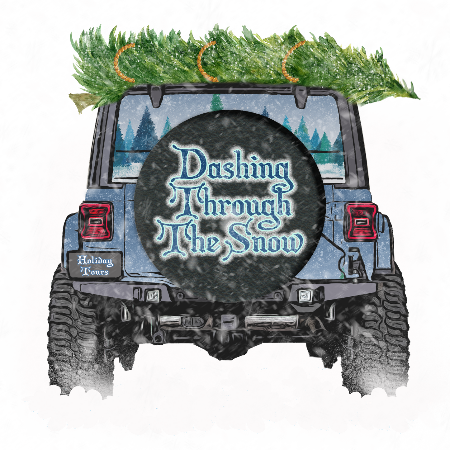 Dashing Through The Snow JeepDesign Transfer