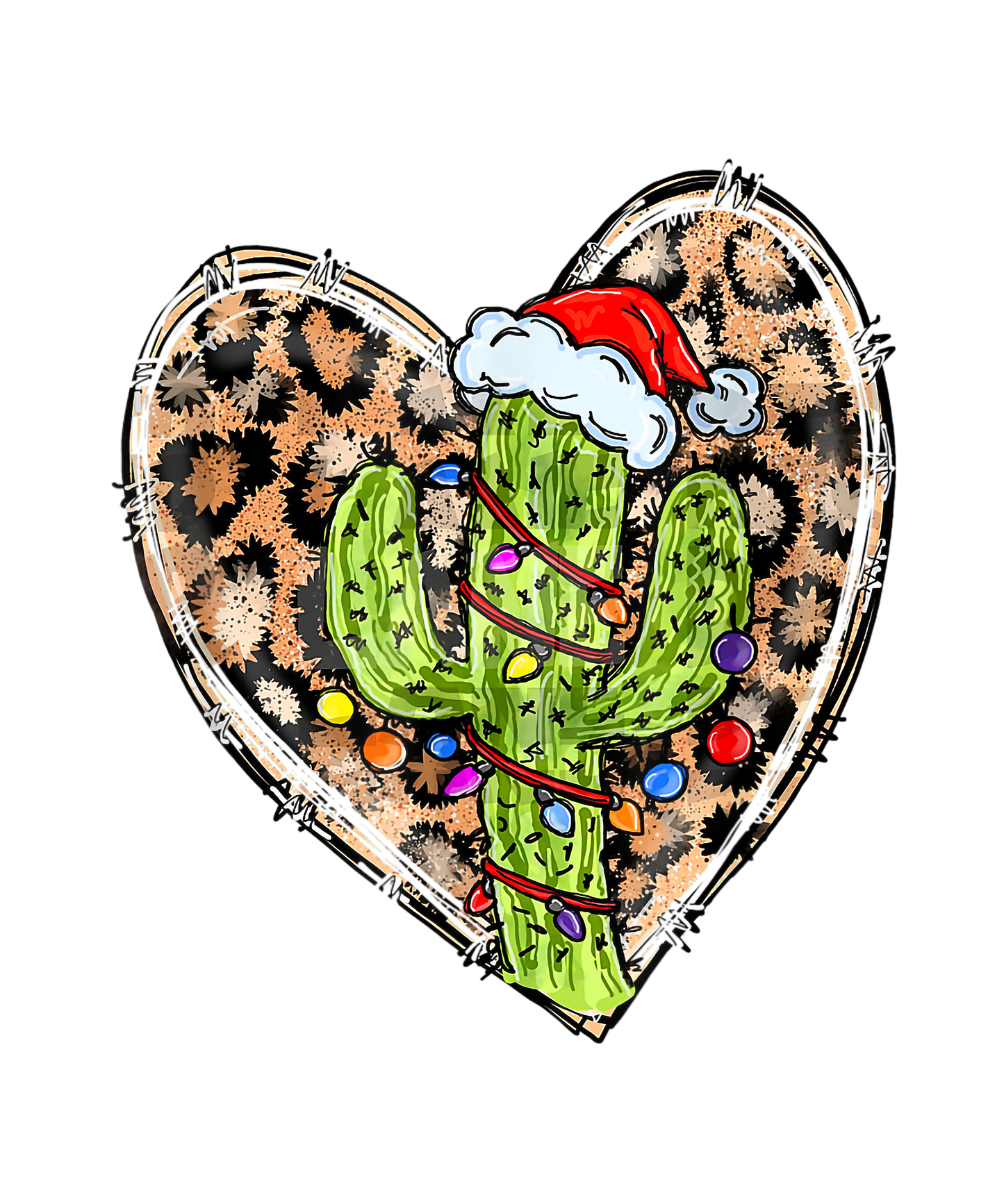 Cactus Christmas Design Transfer