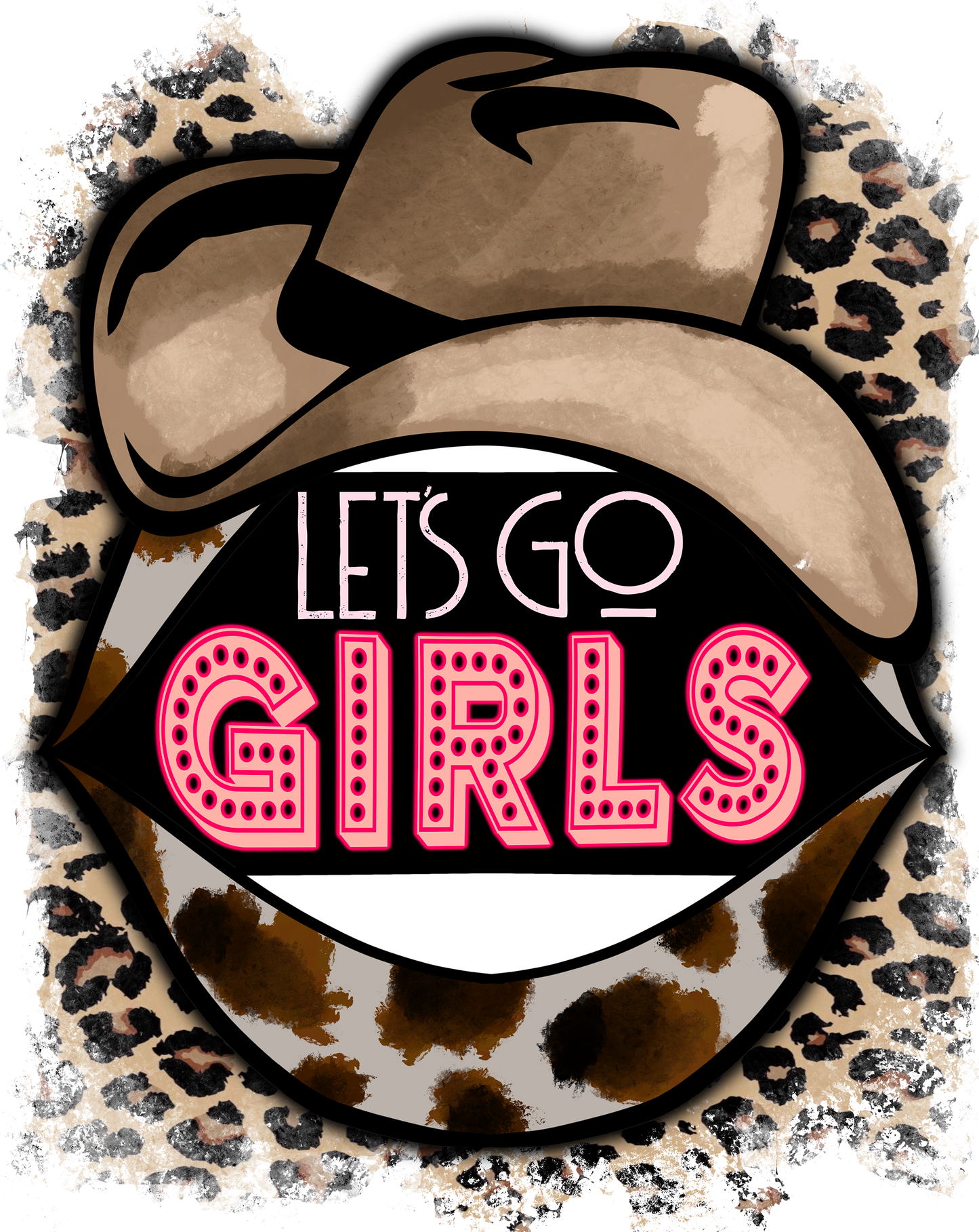 Lets Go Girls Design Transfer