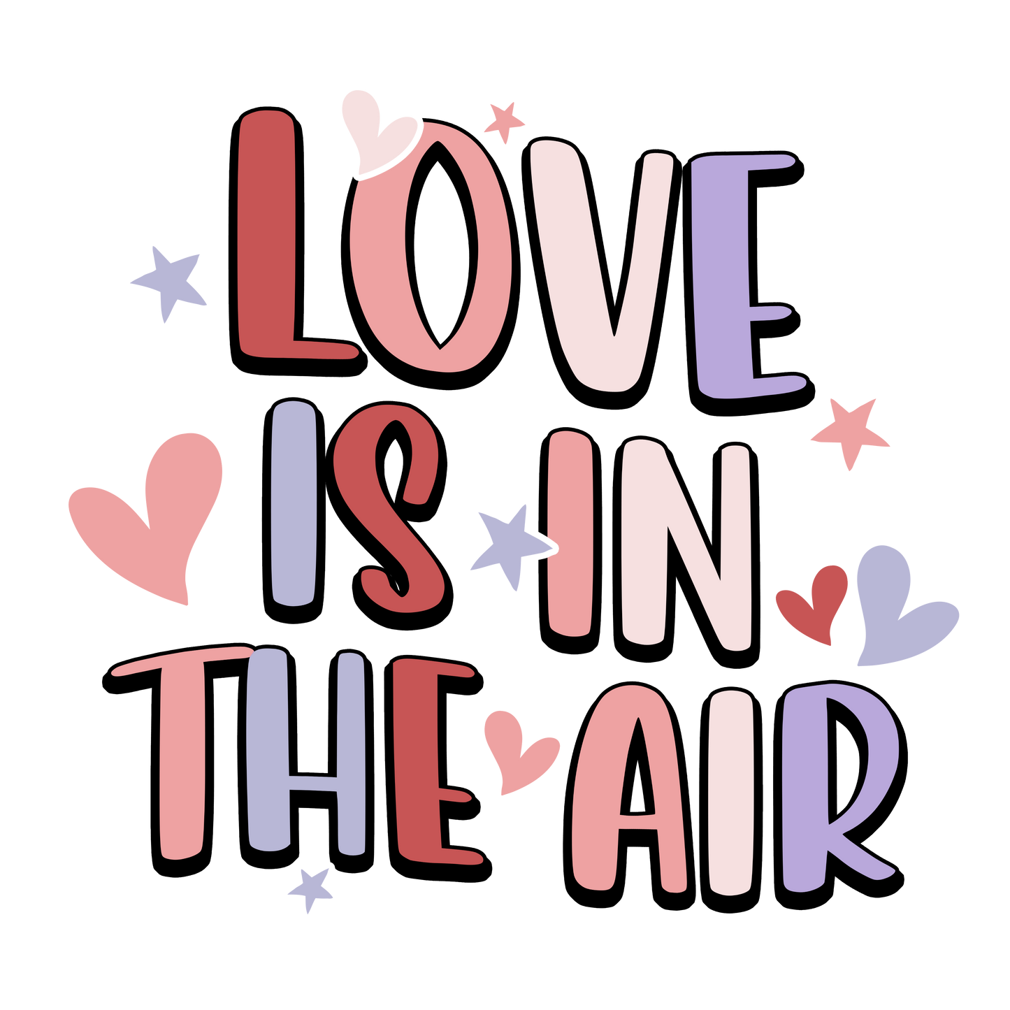 Love is in the Air Valentine Design Transfer