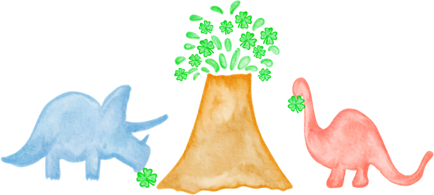 Shamrock Dinosaurs Design Transfer