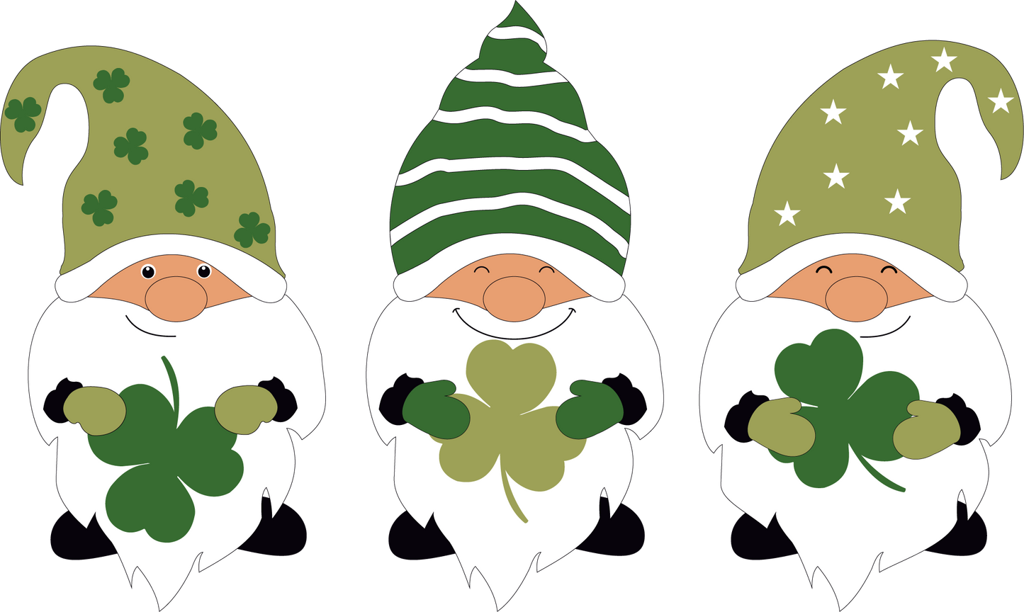 St. Patty GnomesDesign Transfer