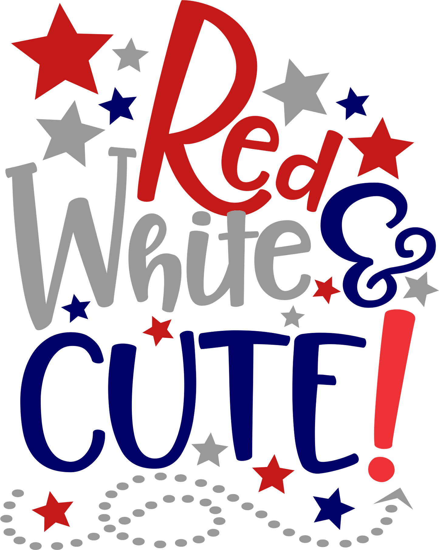 Red White & Cute Design Transfer