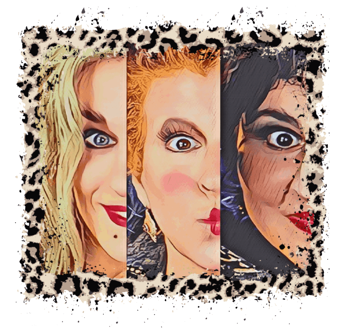 Sanderson Sisters Cheetah Design Transfer