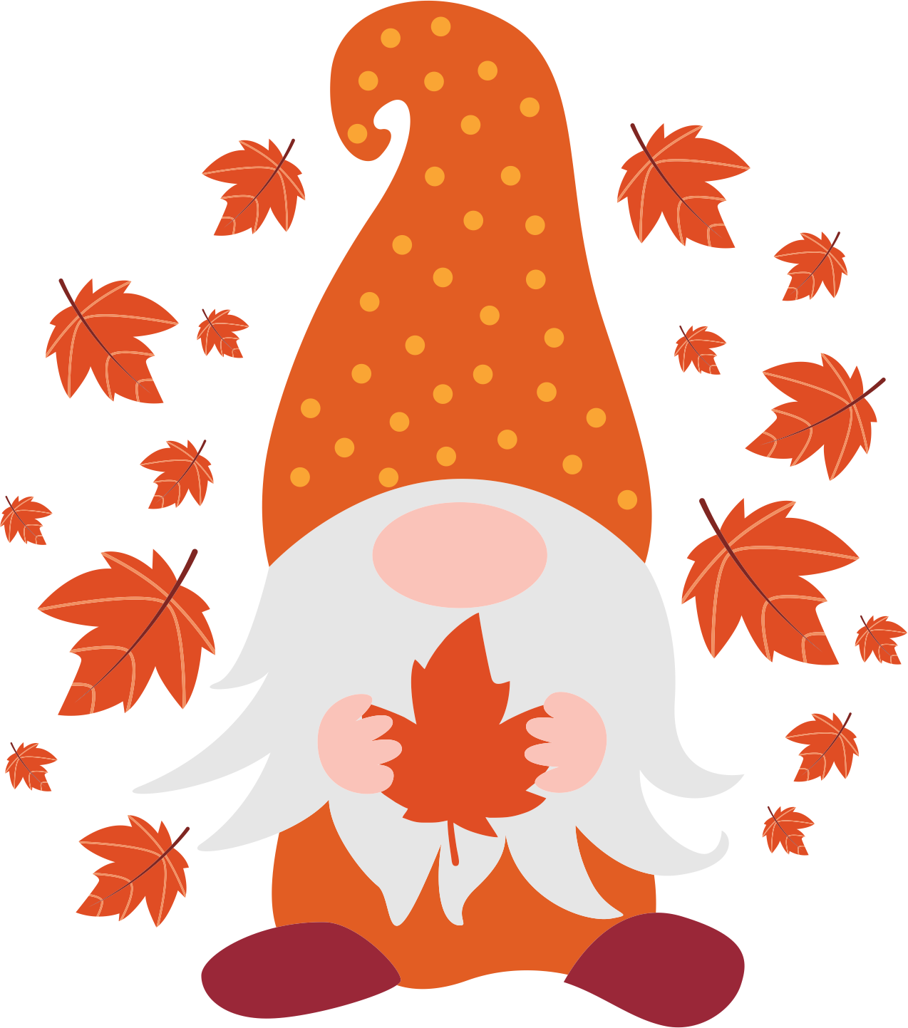 Fall Gnome Design Transfer