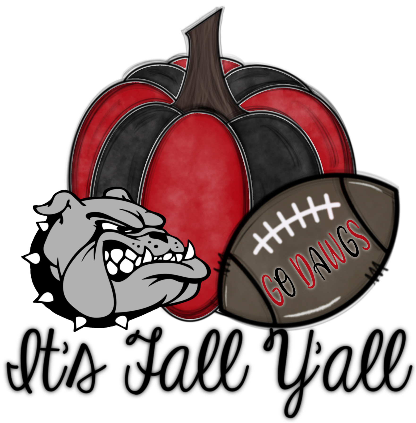 Georgia Bulldogs vinyl iron on transfer (choice of 1)