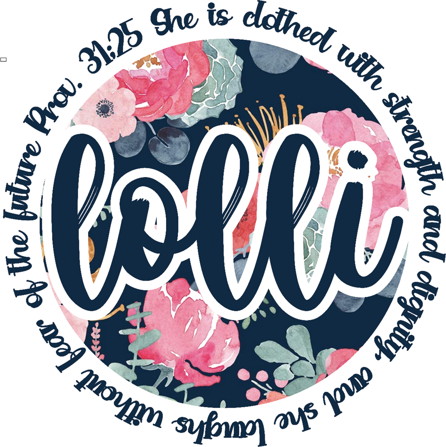 Prov. 31 Lolli Floral Design Transfer