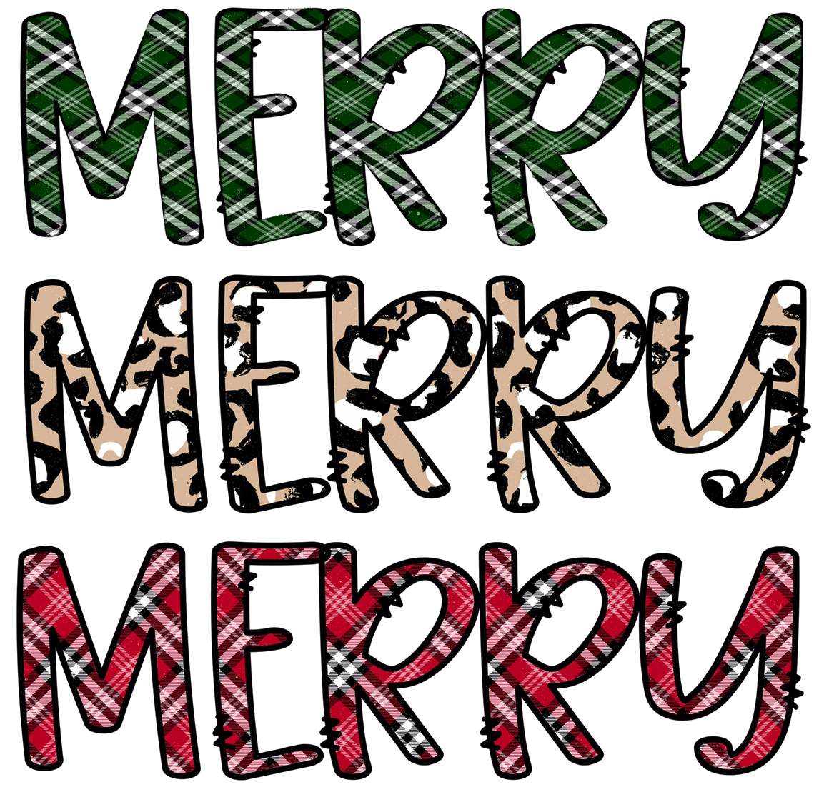 Merry Merry MerryDesign Transfer