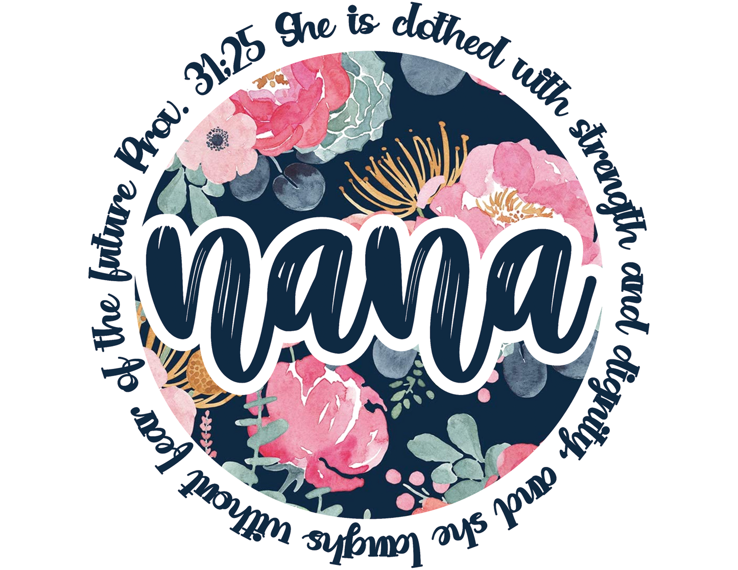 Prov. 31 Nana Floral Design Transfer
