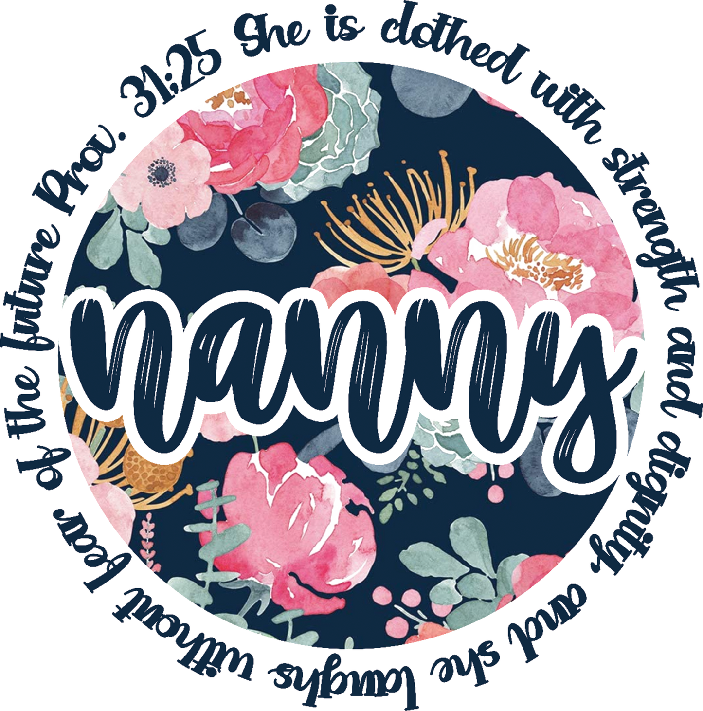 Prov. 31 Nanny Floral Design Transfer