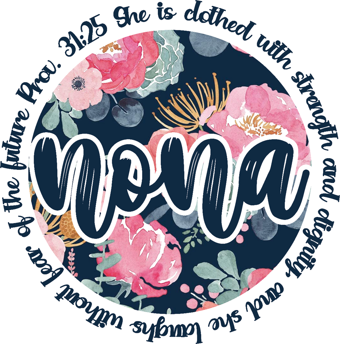 Prov. 31 Nona Floral Design Transfer