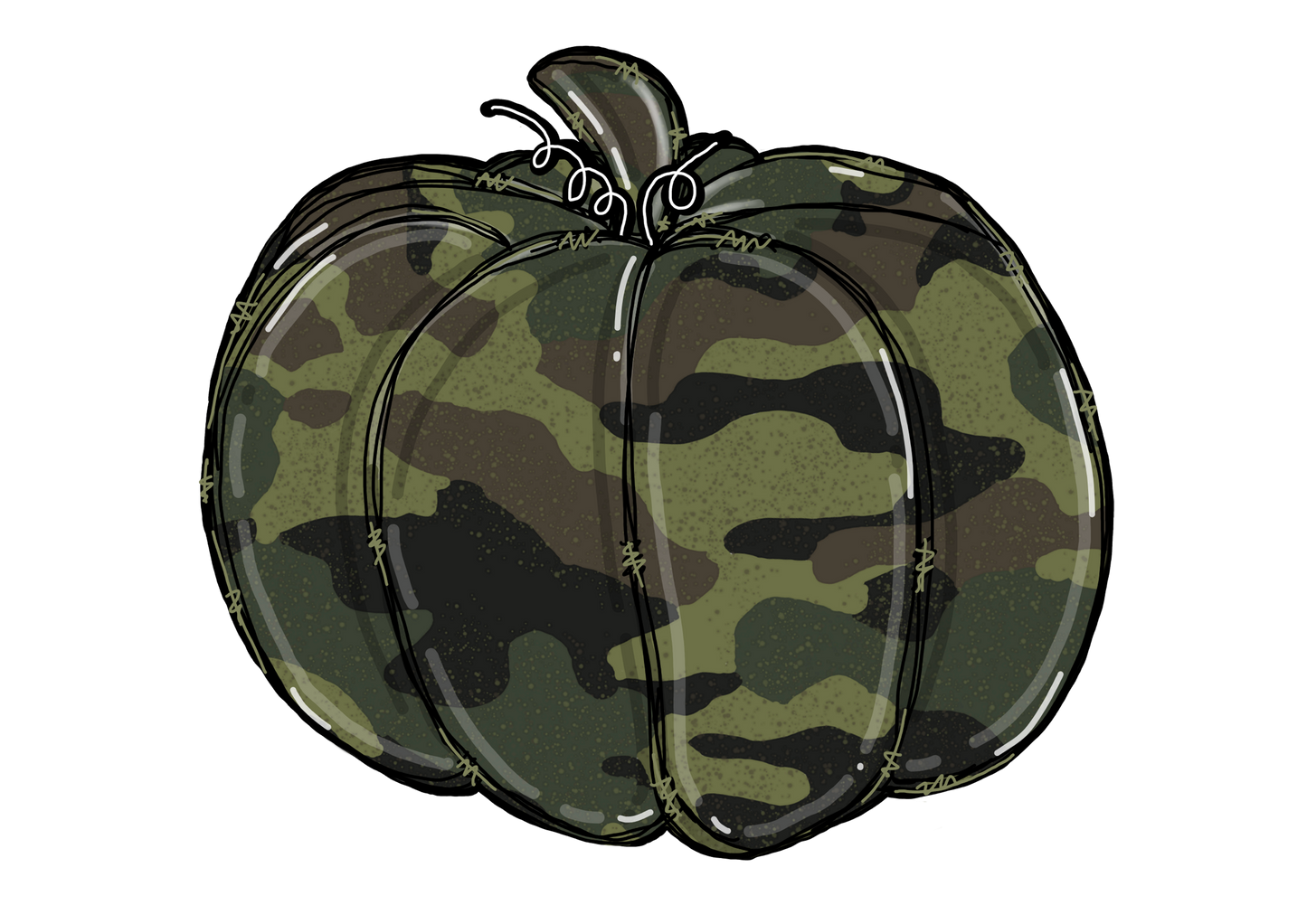 Camo PumpkinDesign Transfer
