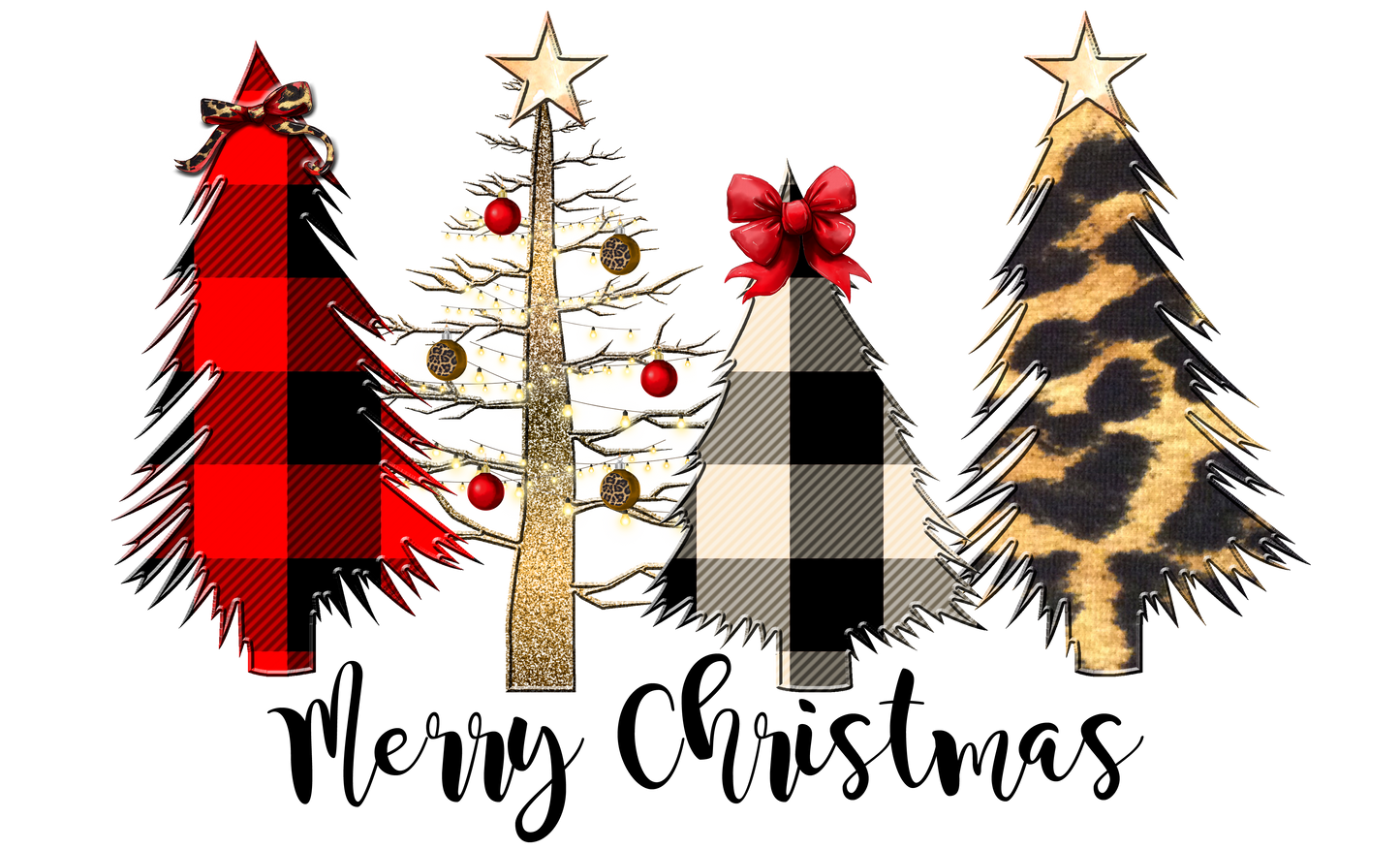 Wild Christmas TreesDesign Transfer