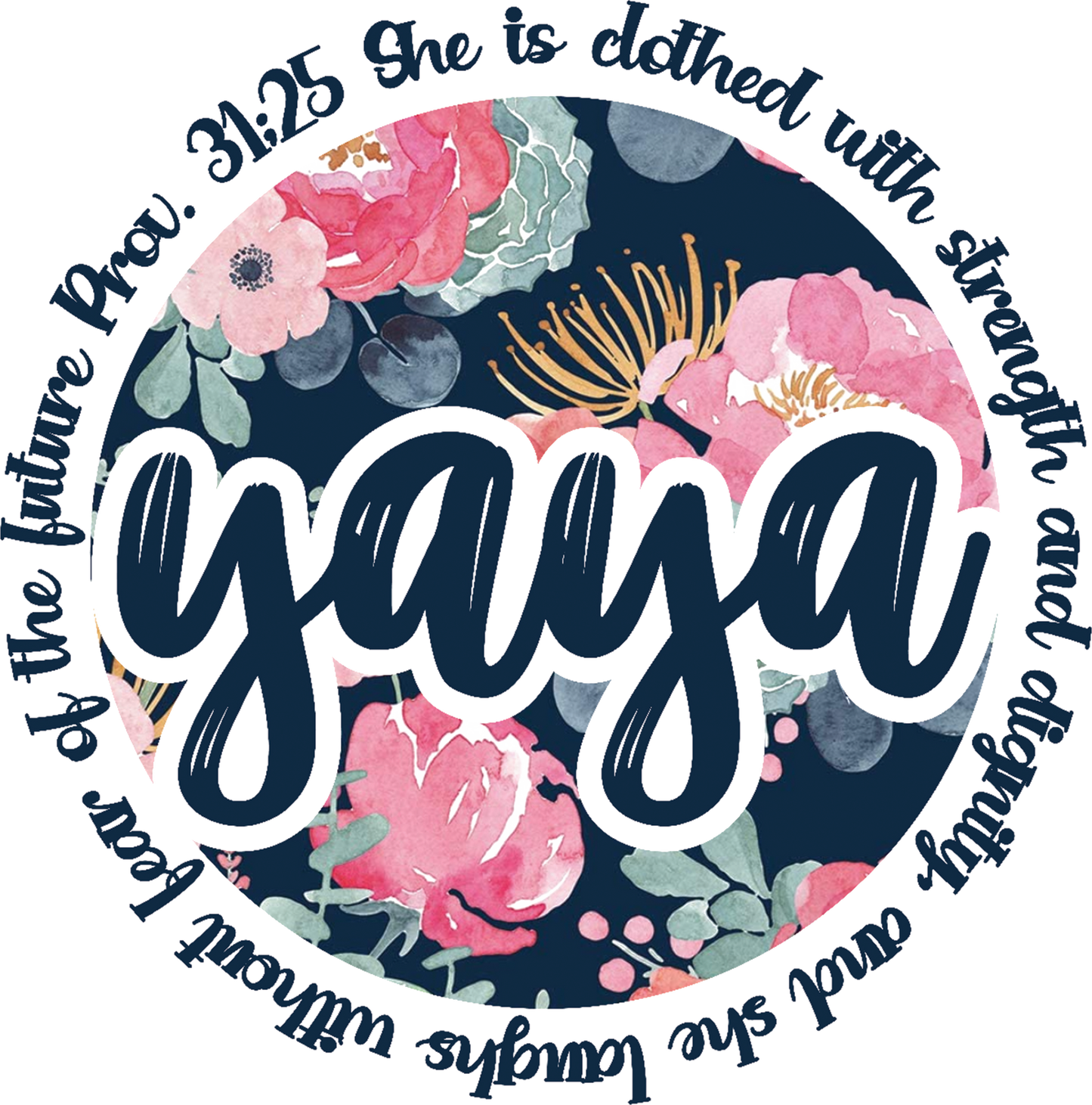 Prov. 31 YaYa Floral Design Transfer