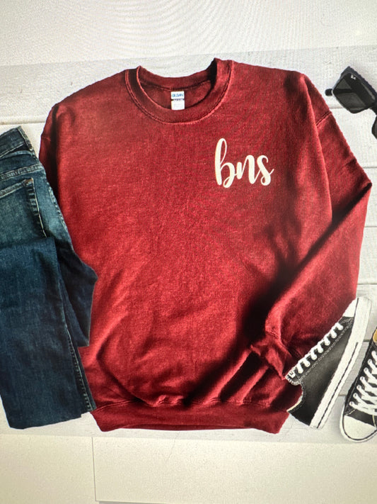 Gildan Sweatshirt -printed lowercase monogram