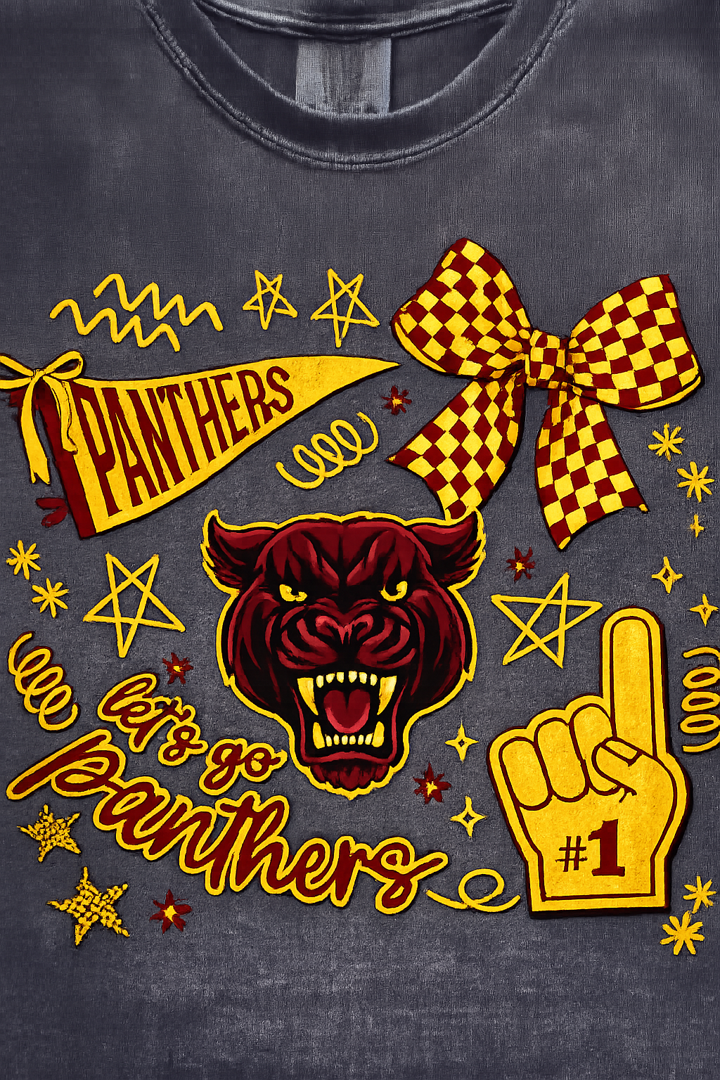 Panthers Confetti tshirt Hoodie or Crewneck