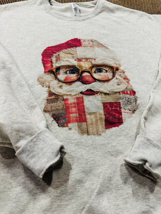 Santa Plaid on Oatmeal