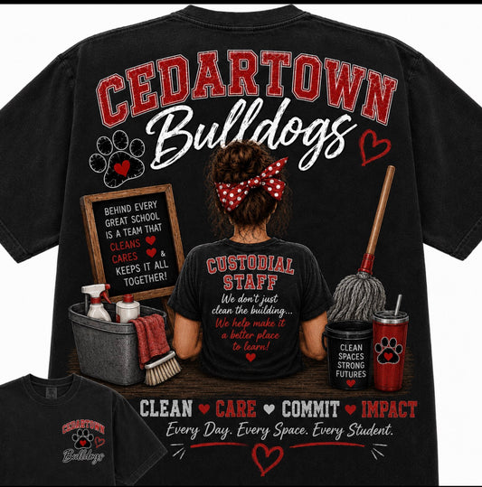 Staff shirts- put school/county in notes