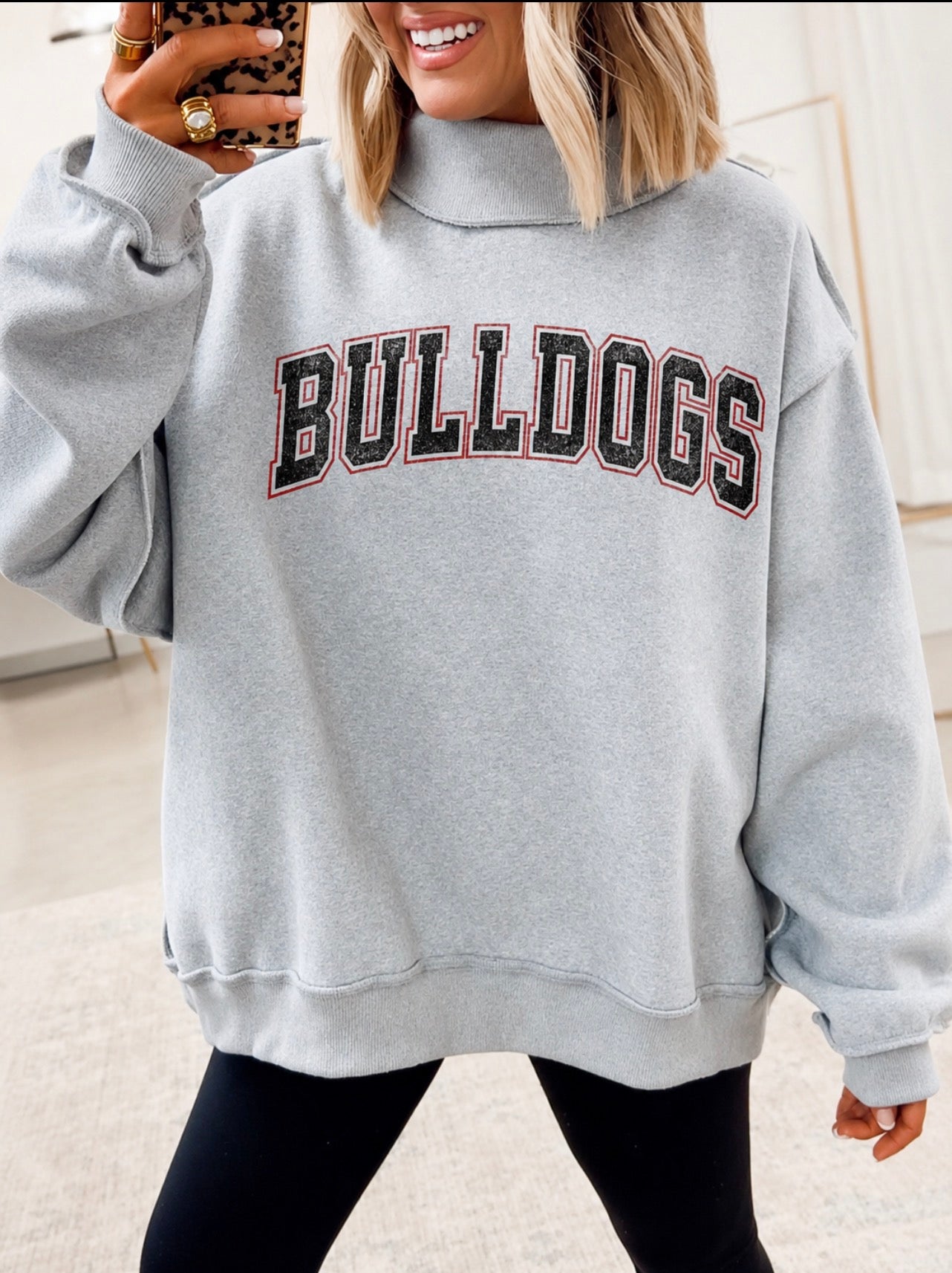 Double Print Mockneck
