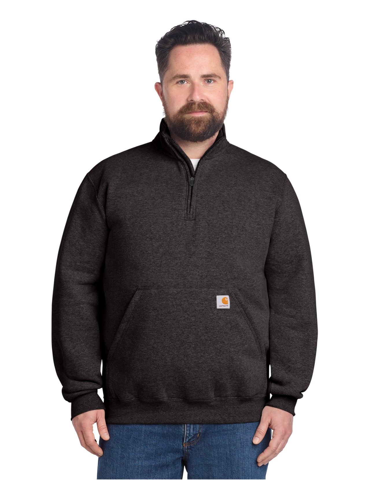 Carhartt® Midweight 1/4-Zip Mock Neck Sweatshirt