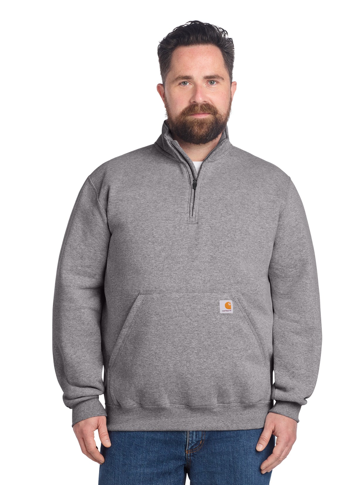 Carhartt® Midweight 1/4-Zip Mock Neck Sweatshirt