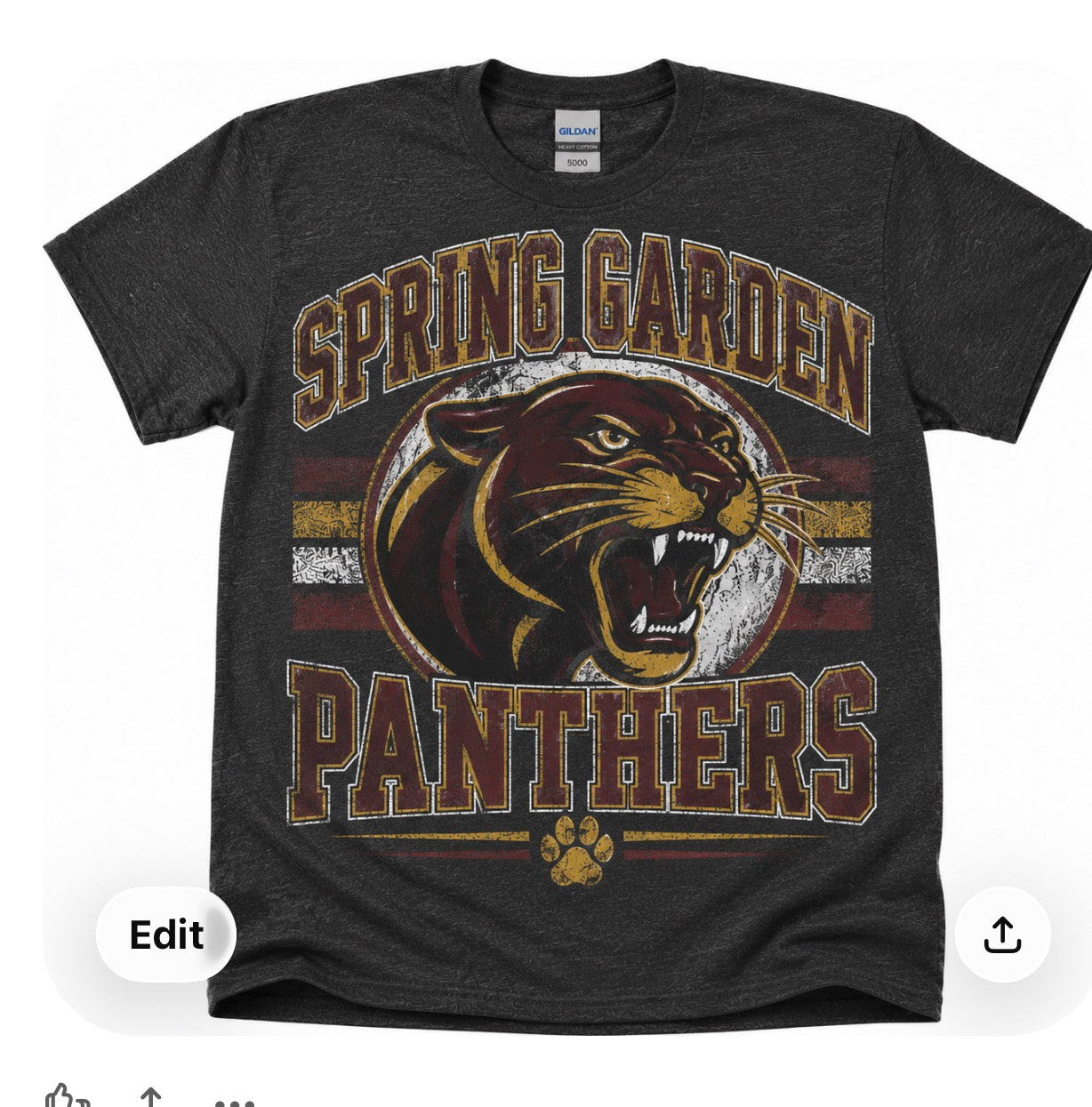 Vintage mascot Tshirt Sale- put school in notes