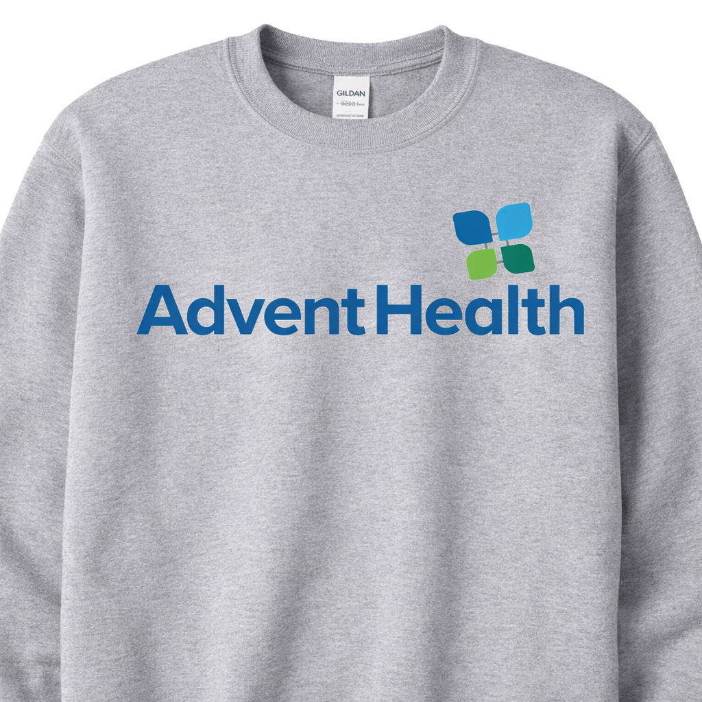 Crewneck sweatshirt professional printed front
