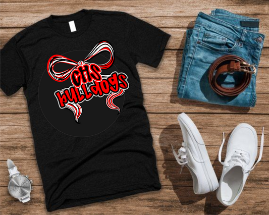 CHS Bulldogs scribble Bow