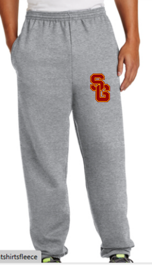 Spring Garden Sweat Pants with Printed Logo