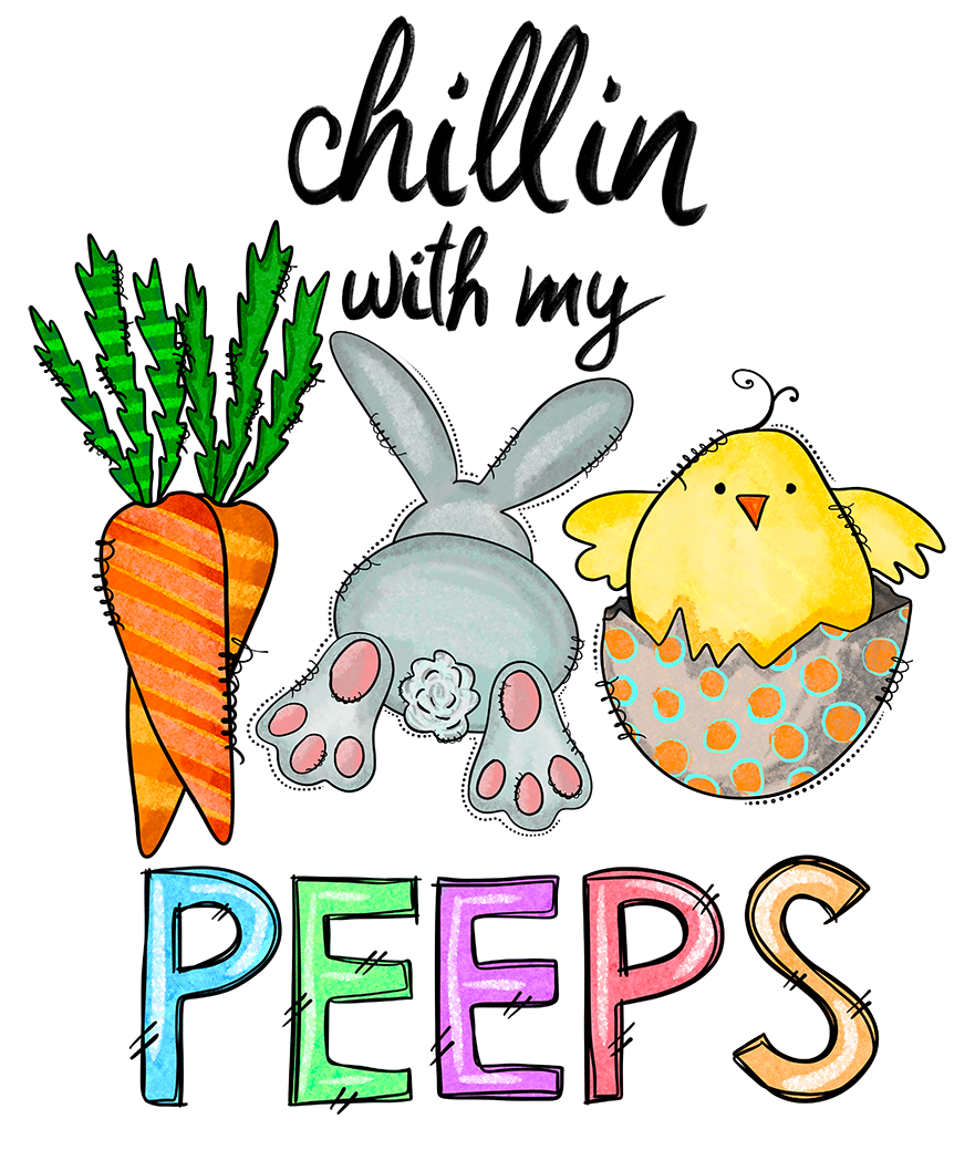 Happy Easter Carrots Design Transfer
