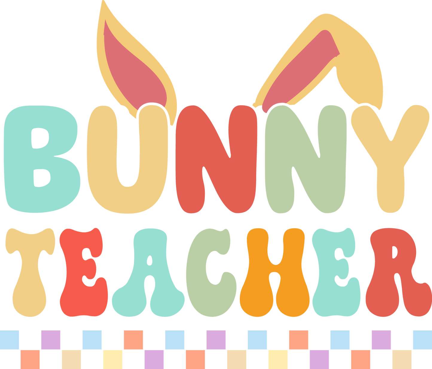 Bunny Teacher Design Transfer