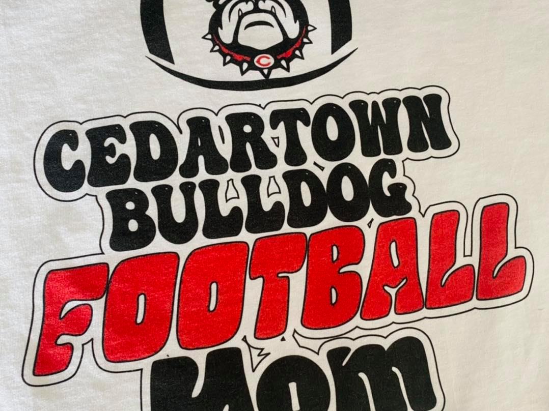 Cedartown Bulldog Football Mom T-Shirt