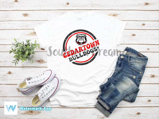 Cedartown Bulldog Retro T-Shirt