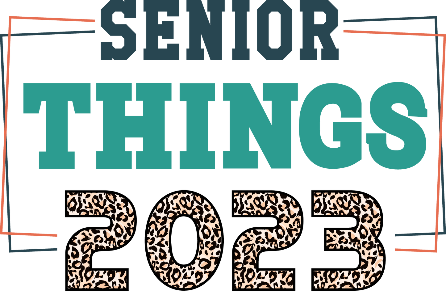Senior Things leopard 2023 Design Transfer