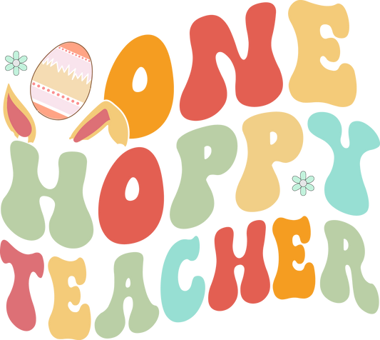 One Hoppy Teacher Design Transfer