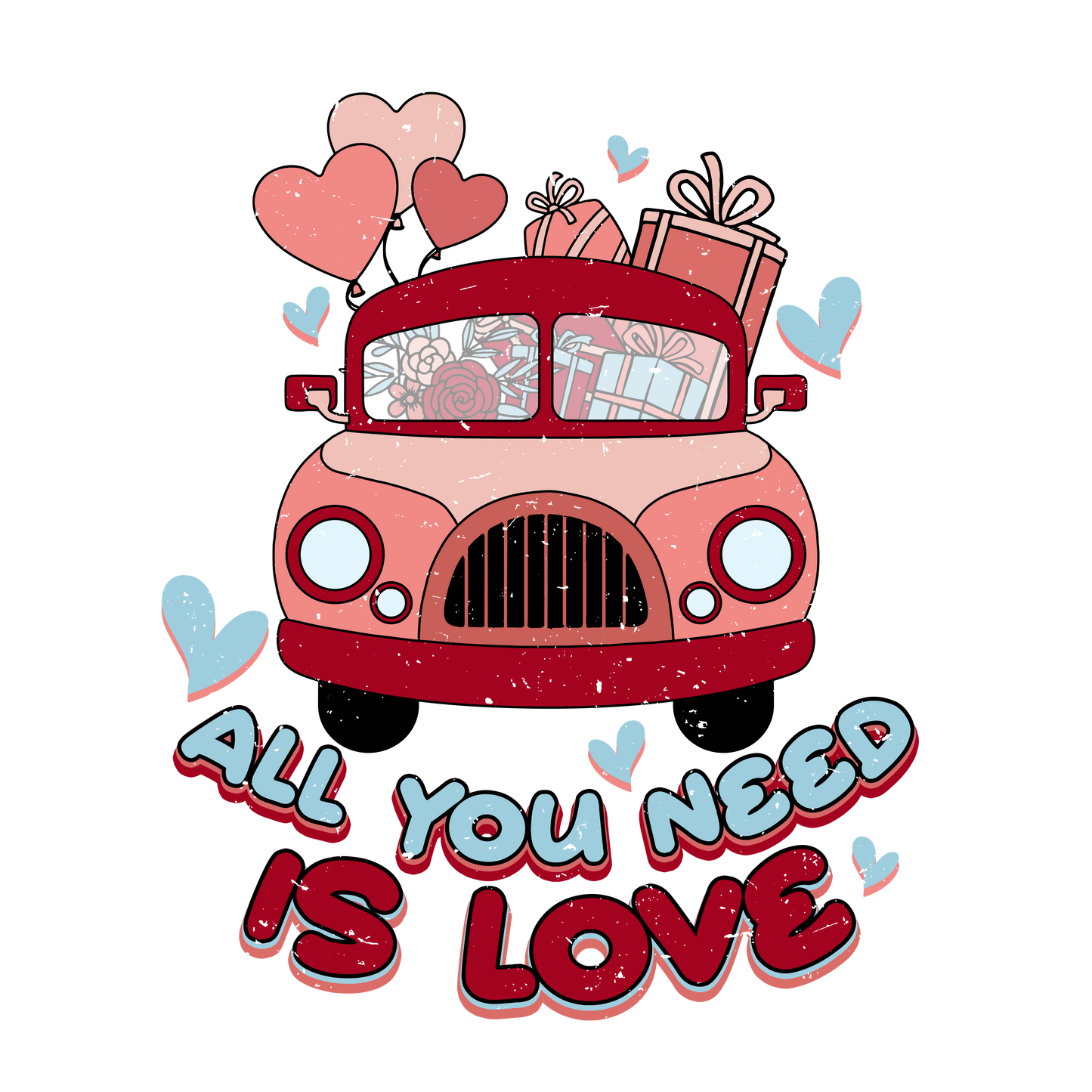 All You Need is Love Valentine Design Transfer