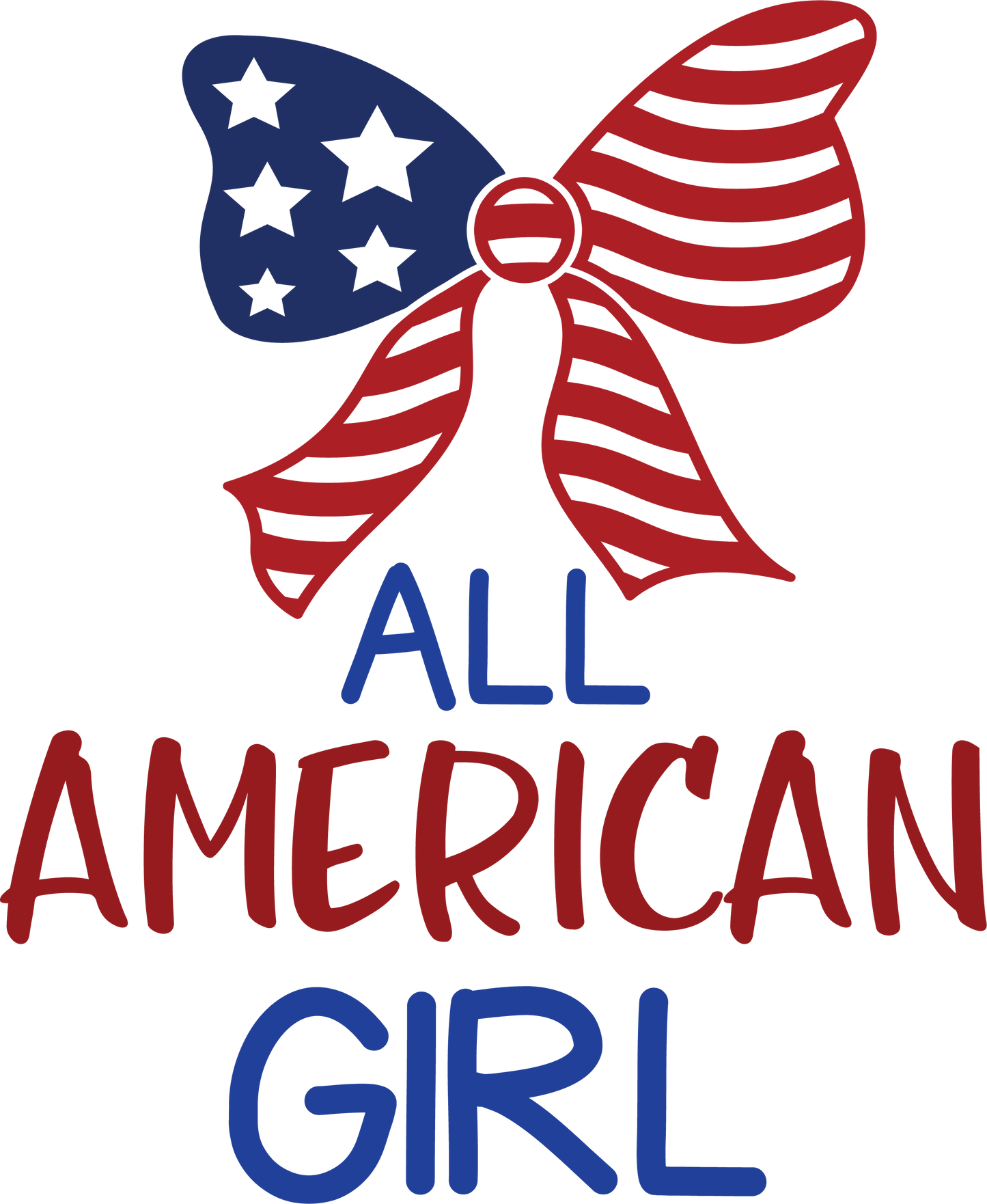 All American Girl Design Transfer