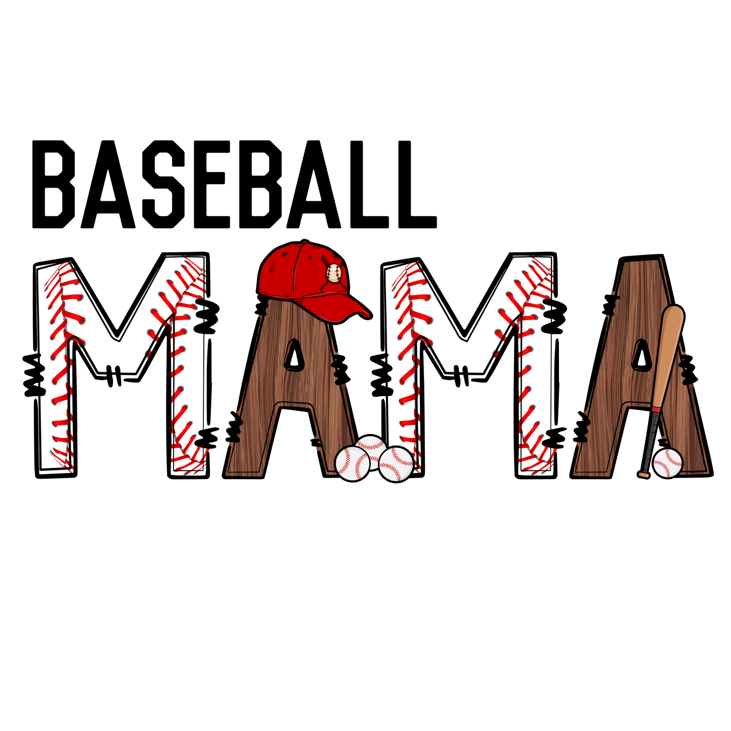 Baseball Mama Design Transfer