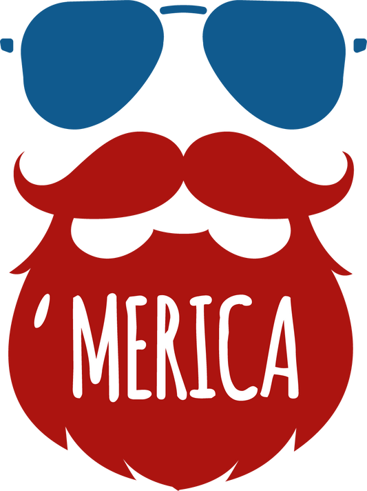 Merica Beard 1 Design Transfer