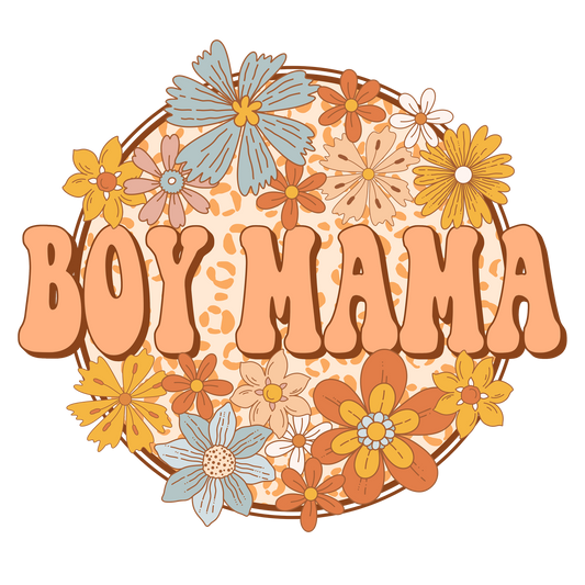 Boy Mama Circle Design Transfer