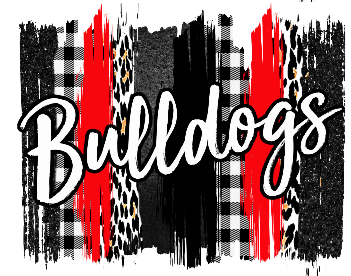 Bulldogs Stripes Design Transfer