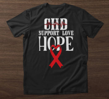 CHD Support Love Hope Design Transfer