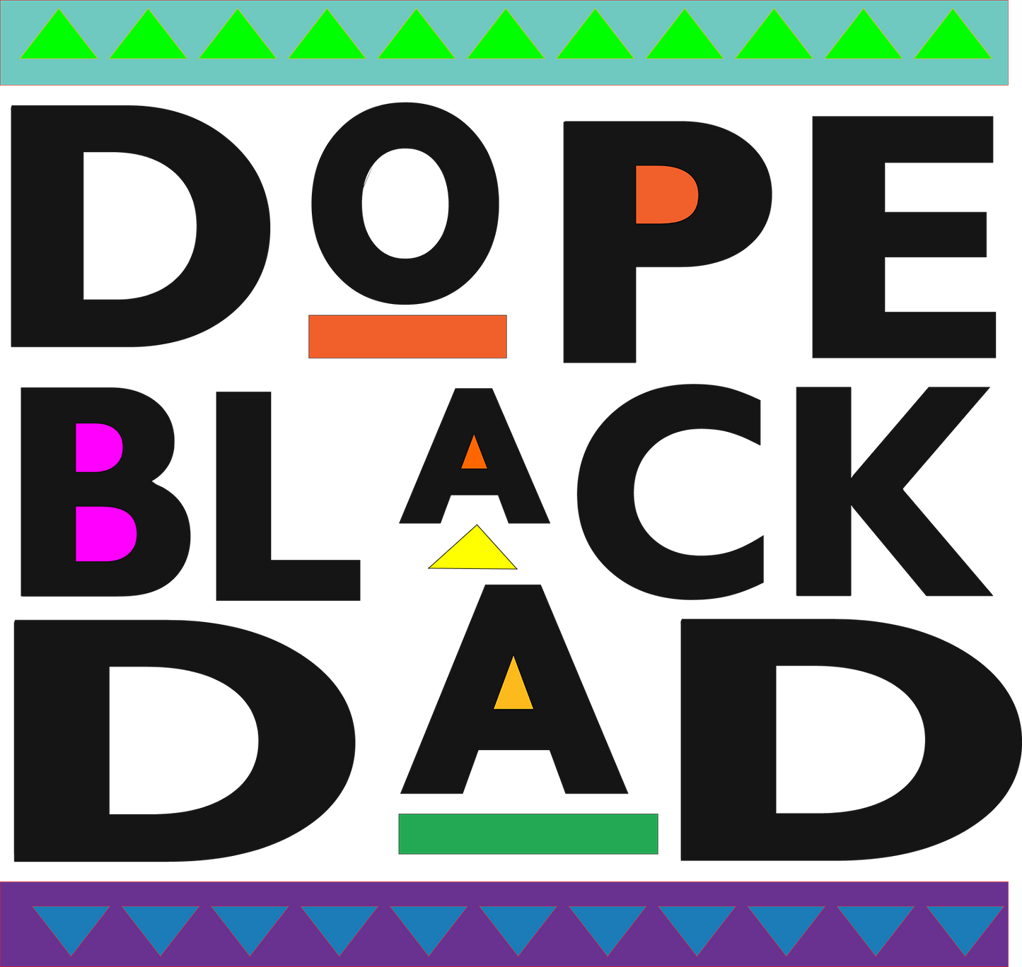 Dope Black Dad Design Transfer