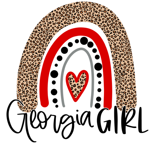 Georgia Girl Rainbow Design Transfer