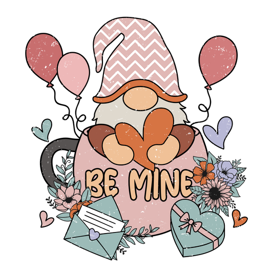 Be Mine Gnome Valentine Design Transfer