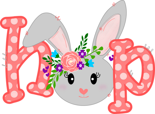 Hop Easter BunnyDesign Transfer